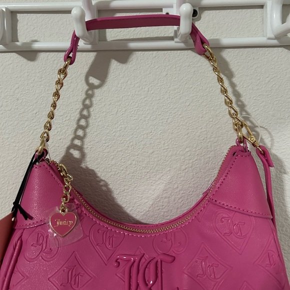 Rare NWT Juicy Couture Good Times Shoulder Bag Juicy Pink - Picture 9 of 15
